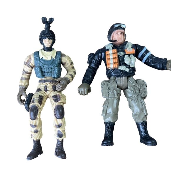 Lot of 9 Military Soldiers 4” Combat Action Figures Chap Mei Wuh Tung Unbranded - Picture 5 of 15